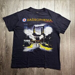 Vintage The Who Quadrophenia Large 1996 North American Tour T-Shirt Blue